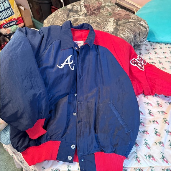 STARTER Other - STARTER Blue and Red Bomber Jacket